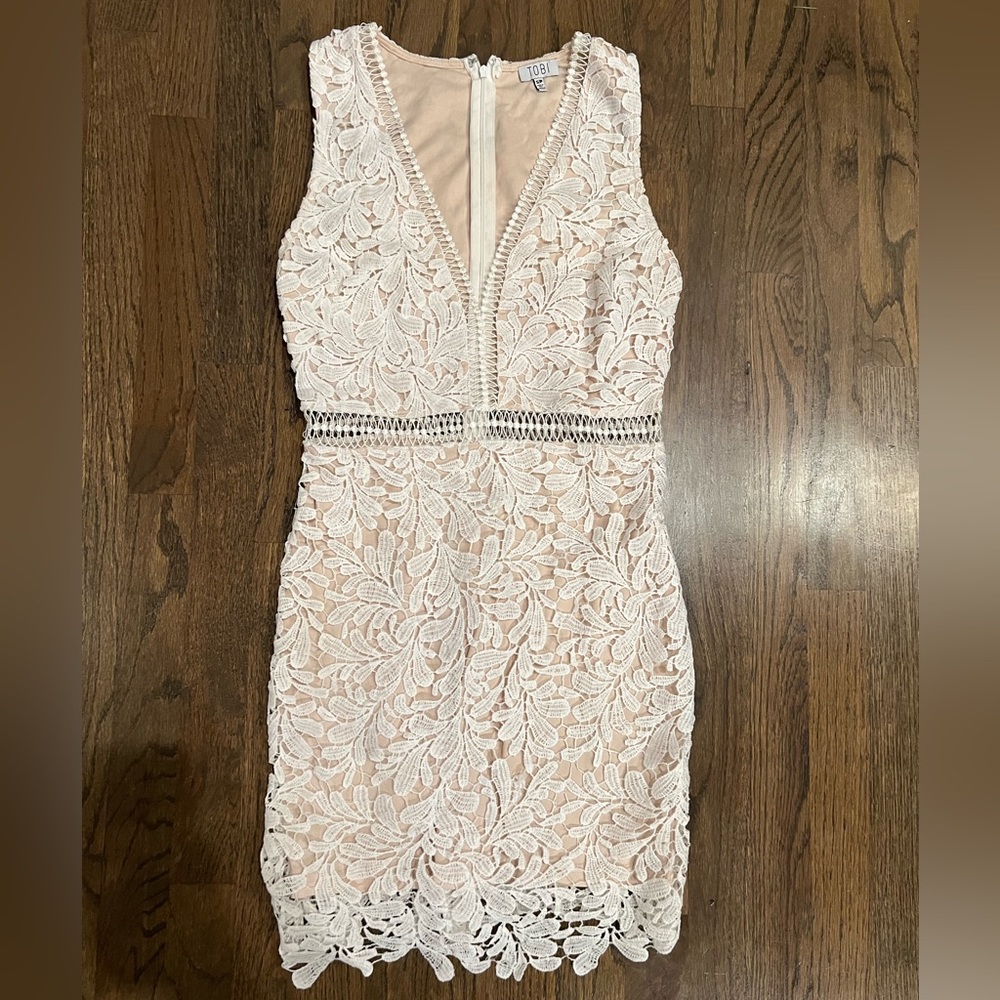 White mini dress